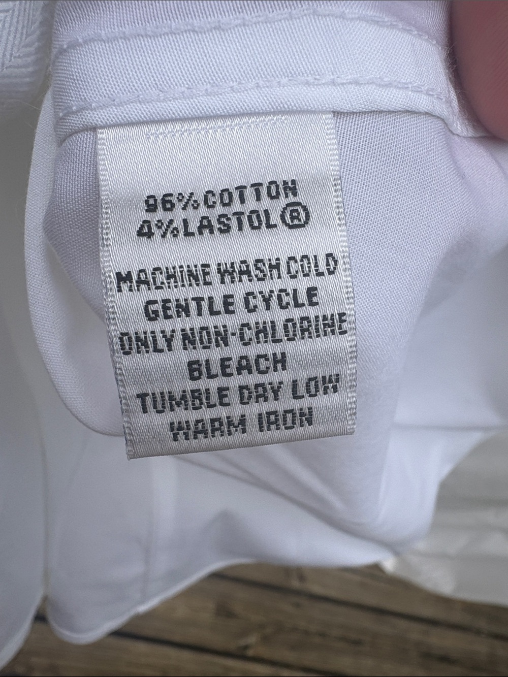 Talbots White Wrinkle-Resistant 3/4-Length Sleeved Shirt - Picture 3 of 14